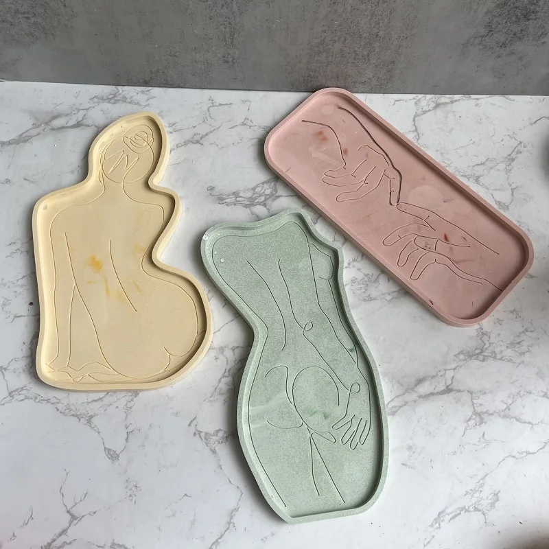 Concrete Nordic Tray Silicone Mold DIY Handmade Human Body Abstract lines Plaster Resin Jewelry Storage Dish Home Craft Suplies
Concrete Nordic Tray Silicone Mold DIY Handmade Human Body Abstract lines Plaster Resin Jewelry Storage Dish Home Craft Suplies