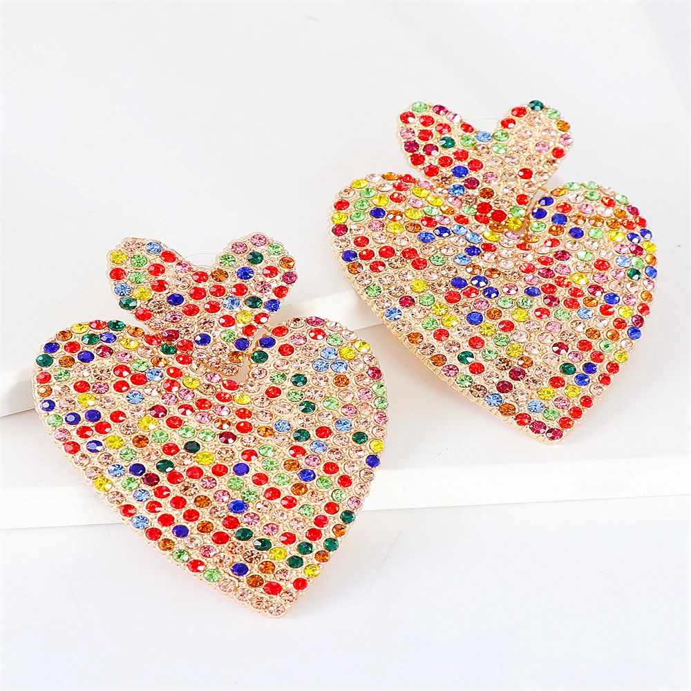 2022 Color Rhinestone Big Earrings Love Multi-Layer Simple Earrings Alloy Diamond Boho Women's Jewelry Pendant Earrings Gift
2022 Color Rhinestone Big Earrings Love Multi-Layer Simple Earrings Alloy Diamond Boho Women's Jewelry Pendant Earrings Gift