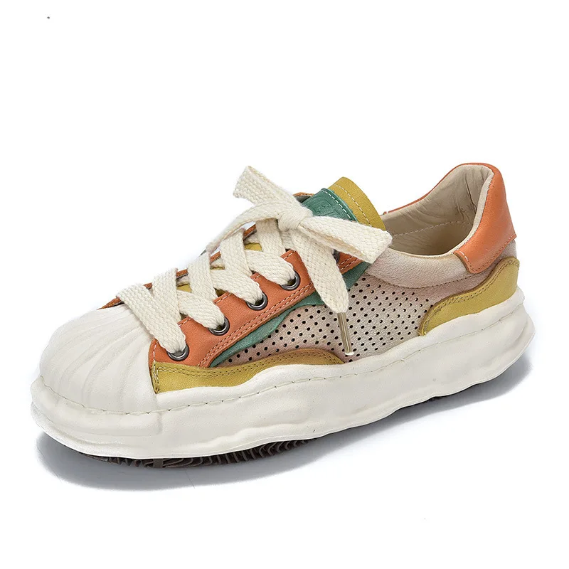 Couples Casual Sneakers Shell Head Vulcanized Shoes Retro Breathable Casual Shoes Women Platform Sports Shoes Plus Size35-44 
Couples Casual Sneakers Shell Head Vulcanized Shoes Retro Breathable Casual Shoes Women Platform Sports Shoes Plus Size35-44