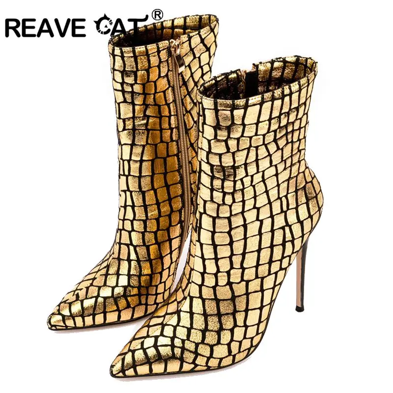 REAVE CAT 2022 Fashion Basic Boots Thin Heel Female Mujer Women High Heels Pumps Sexy Hollow Party Shoes Zipper Pattern
REAVE CAT 2022 Fashion Basic Boots Thin Heel Female Mujer Women High Heels Pumps Sexy Hollow Party Shoes Zipper Pattern