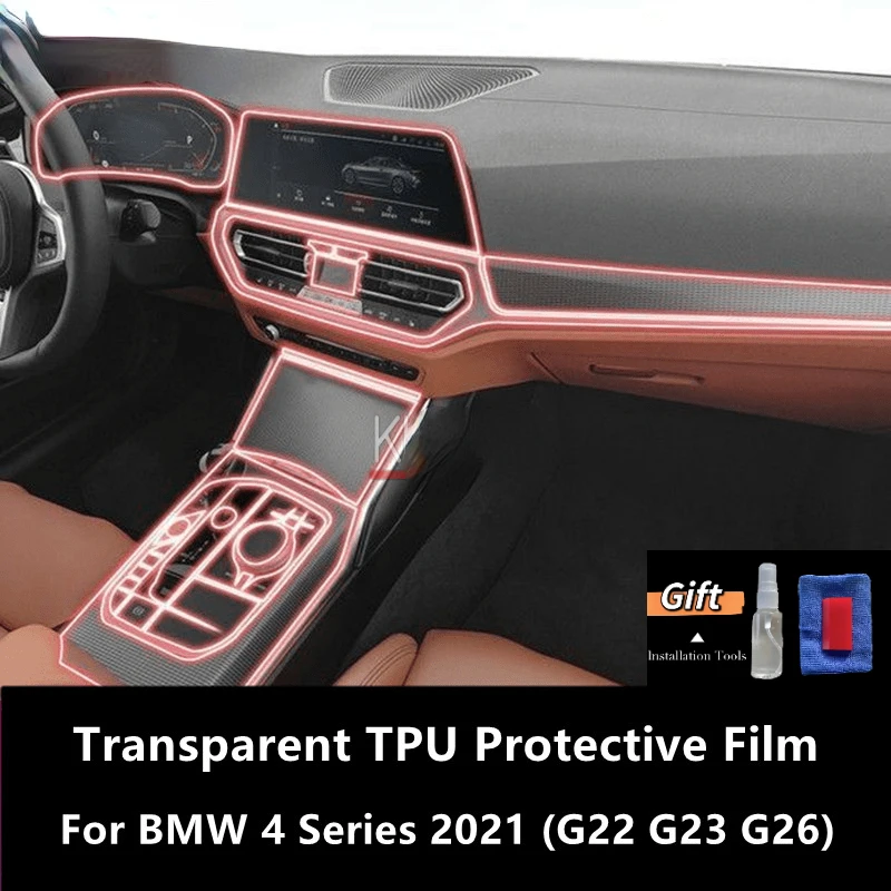 For BMW 4 Series 2021 G22 G23 G26 Car Interior Center Console Transparent TPU Protective Film Anti-scratch Repair Accessories
For BMW 4 Series 2021 G22 G23 G26 Car Interior Center Console Transparent TPU Protective Film Anti-scratch Repair Accessories