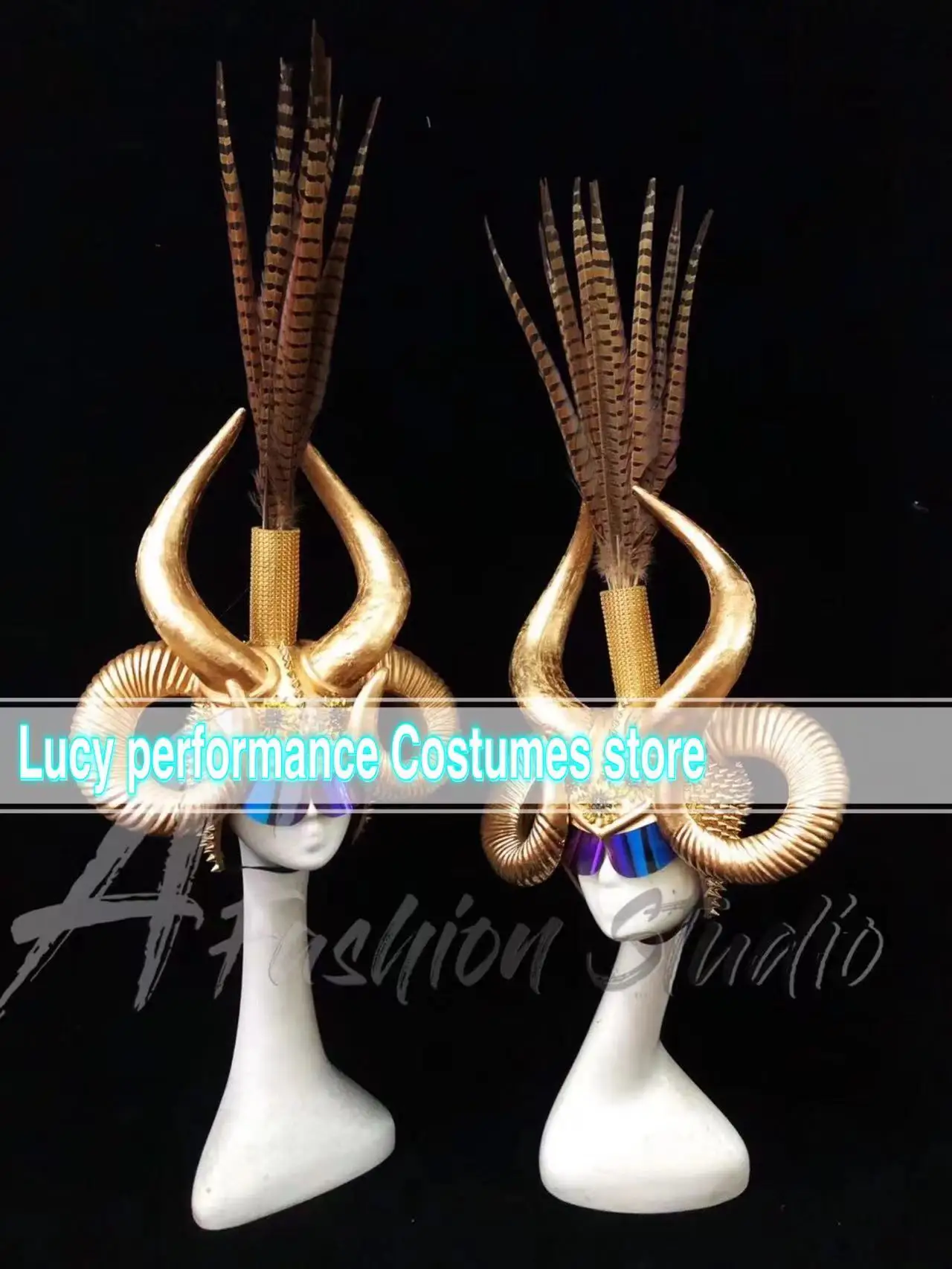 

2022 grandiose Taurus horn accessories handsome nightclub guests gogo performance bar DJ dance day performance props