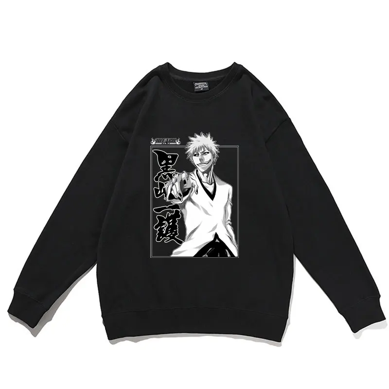 Anime 90s Bleach Ichigo Kurosaki Print Pullover Cartoon Casual Pullovers Harajuku Sweatshirts Unisex Oversized Sweatshirt Tops
Anime 90s Bleach Ichigo Kurosaki Print Pullover Cartoon Casual Pullovers Harajuku Sweatshirts Unisex Oversized Sweatshirt Tops