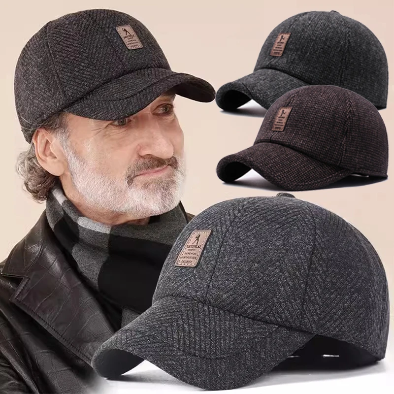 Men Baseball Cap Woolen Knitted Winter Ear Cover Baseball Cap for Men Thicken Warm Hats with Earflaps Sport Golf Hats Snapback
Men Baseball Cap Woolen Knitted Winter Ear Cover Baseball Cap for Men Thicken Warm Hats with Earflaps Sport Golf Hats Snapback