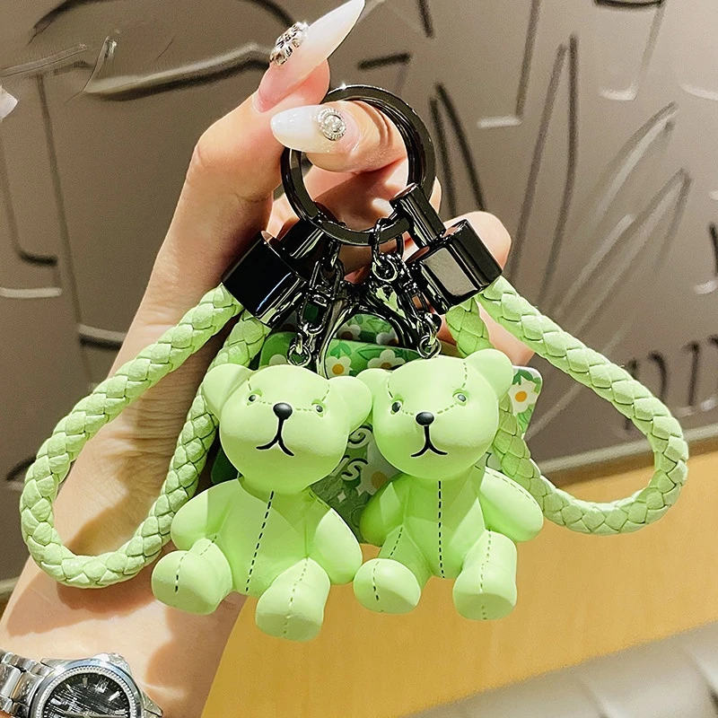 Creative Keychain Couple Keychains Women Resin Sprout Green Ragdoll Bear Bag Pendant Cartoon Personality Fashion Jewelry
Creative Keychain Couple Keychains Women Resin Sprout Green Ragdoll Bear Bag Pendant Cartoon Personality Fashion Jewelry