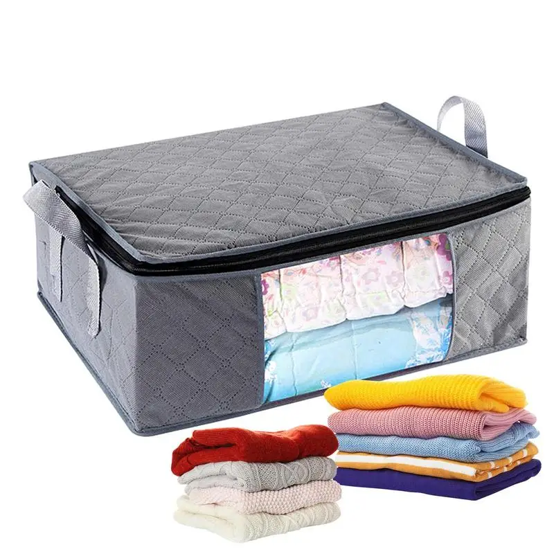 Closet Organizer Bag For Clothes Waterproof Non-Woven Dustproof Storage Box Bin With Zipper Apartment Essentials Storage Bags
Closet Organizer Bag For Clothes Waterproof Non-Woven Dustproof Storage Box Bin With Zipper Apartment Essentials Storage Bags