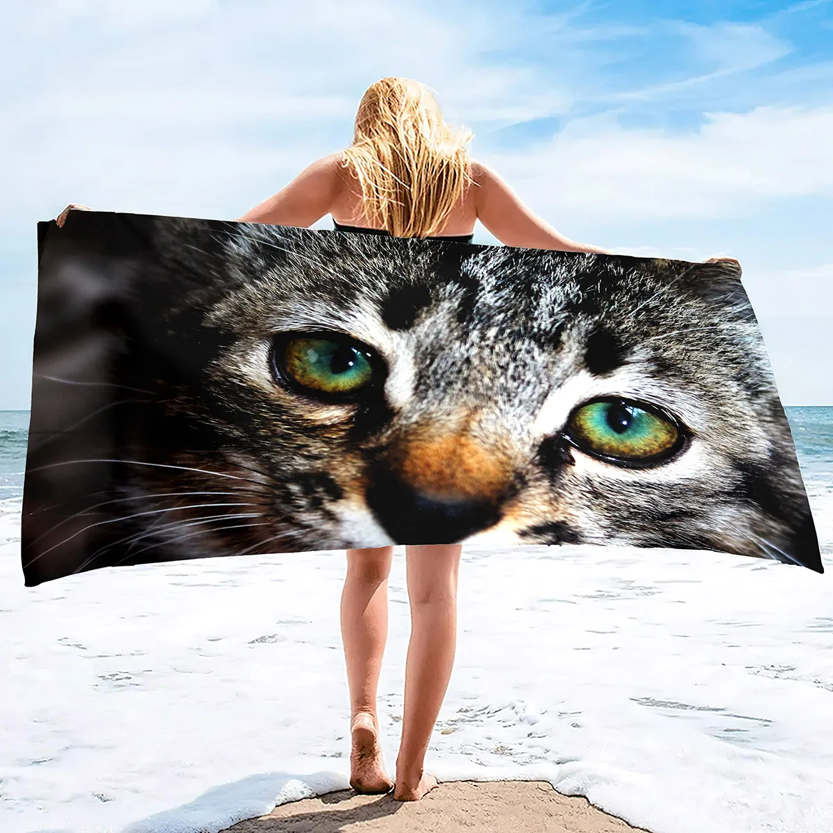 Animal Eyes Cat Eyes Microfiber Beach Towel Quick Drying,Lightweight Sandproof Beach Blanket for Travel Swimming Pool Camping
Animal Eyes Cat Eyes Microfiber Beach Towel Quick Drying,Lightweight Sandproof Beach Blanket for Travel Swimming Pool Camping