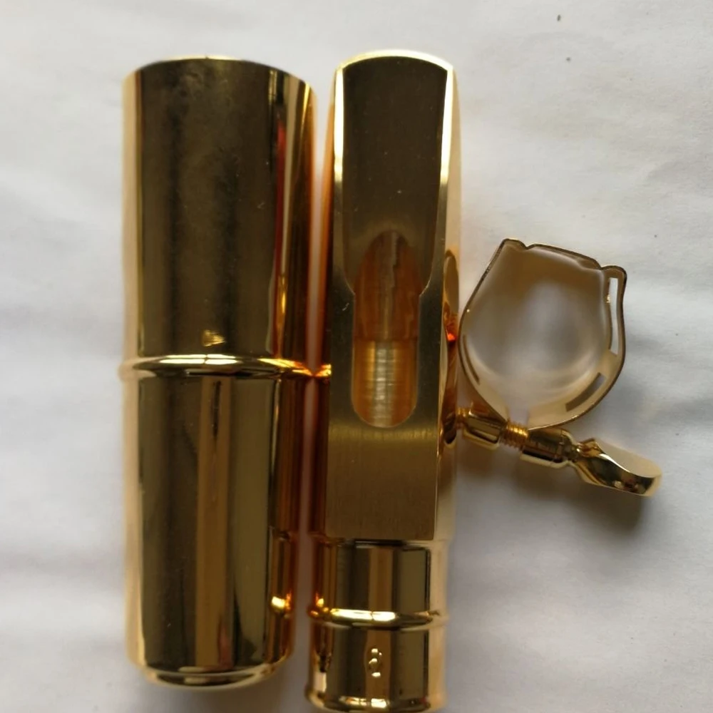 New Arrivals Alto saxophone metal mouthpiece Brilliant sound gold-plated brass professional playing woodwind accessories
New Arrivals Alto saxophone metal mouthpiece Brilliant sound gold-plated brass professional playing woodwind accessories