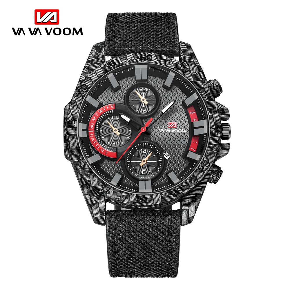 

VAVA VOOM Fashion Business Mens Watches Top Brand Luxury Waterproof Military Sport Quartz WristWatch Men Clock Male Reloj Hombre