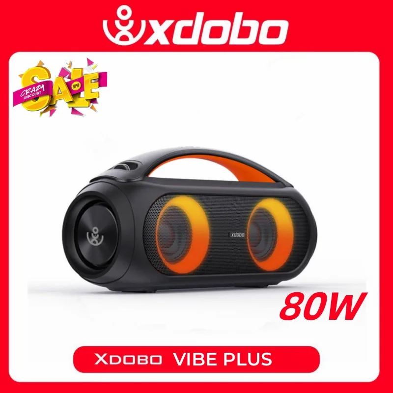 Портативная беспроводная Bluetooth Колонка XDOBO Vibe Plus 80 Вт, беспроводная звуковая панель BT5.0, внешний аккумулятор TWS, музыкальные звуковые системы Boombox, аудиоплеер
Портативная беспроводная Bluetooth Колонка XDOBO Vibe Plus 80 Вт, беспроводная звуковая панель BT5.0, внешний аккумулятор TWS, музыкальные звуковые системы Boombox, аудиоплеер