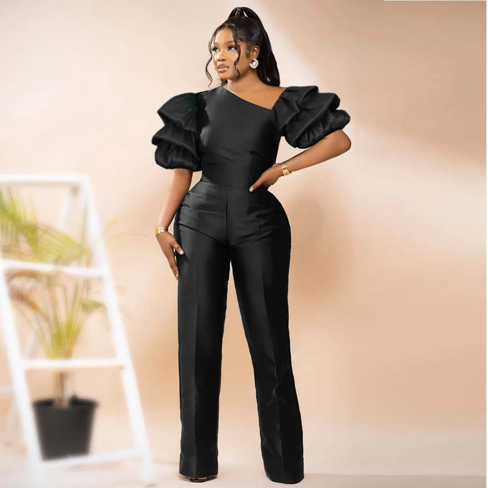 Jumpsuit Sexy Sloping Shoulder Pile Sleeves High Waist Slim Jumpsuit Banquet Street Fashion Summer 2022 Female Clothing
Jumpsuit Sexy Sloping Shoulder Pile Sleeves High Waist Slim Jumpsuit Banquet Street Fashion Summer 2022 Female Clothing