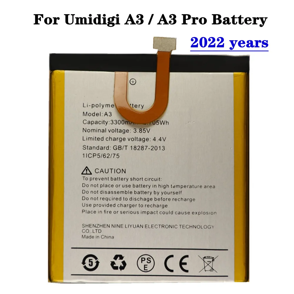 2022 years New 3300mAh UMI Battery For Umidigi A3 / A3 A 3 Pro A3Pro High Quality Li-polymer Bateria In Stock
2022 years New 3300mAh UMI Battery For Umidigi A3 / A3 A 3 Pro A3Pro High Quality Li-polymer Bateria In Stock