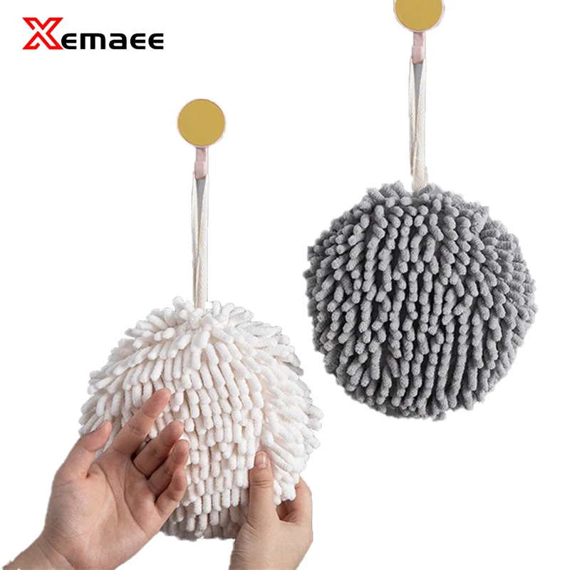 Hand Towel Ball Microfiber Towel Baijie Ball with Hanging Ring Absorbent Soft Touch Quick Drying Rag Bathroom Kitchen Supplies
Hand Towel Ball Microfiber Towel Baijie Ball with Hanging Ring Absorbent Soft Touch Quick Drying Rag Bathroom Kitchen Supplies