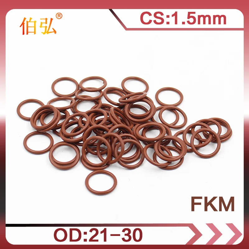 3PCS/Lot Fluorine Rubber Ring Brown FKM O Ring Seal CS1.5mm OD21/22/23/24/25/26/27/28/29/30mm O-Ring Seal Oil Gasket Washer
3PCS/Lot Fluorine Rubber Ring Brown FKM O Ring Seal CS1.5mm OD21/22/23/24/25/26/27/28/29/30mm O-Ring Seal Oil Gasket Washer