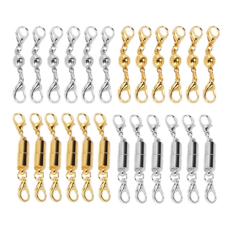 24Pcs Necklace Clasp Magnetic Jewelry Locking Clasps And Closures Bracelet Extender For Necklaces, Bracelets And Jewelry Making
24Pcs Necklace Clasp Magnetic Jewelry Locking Clasps And Closures Bracelet Extender For Necklaces, Bracelets And Jewelry Making