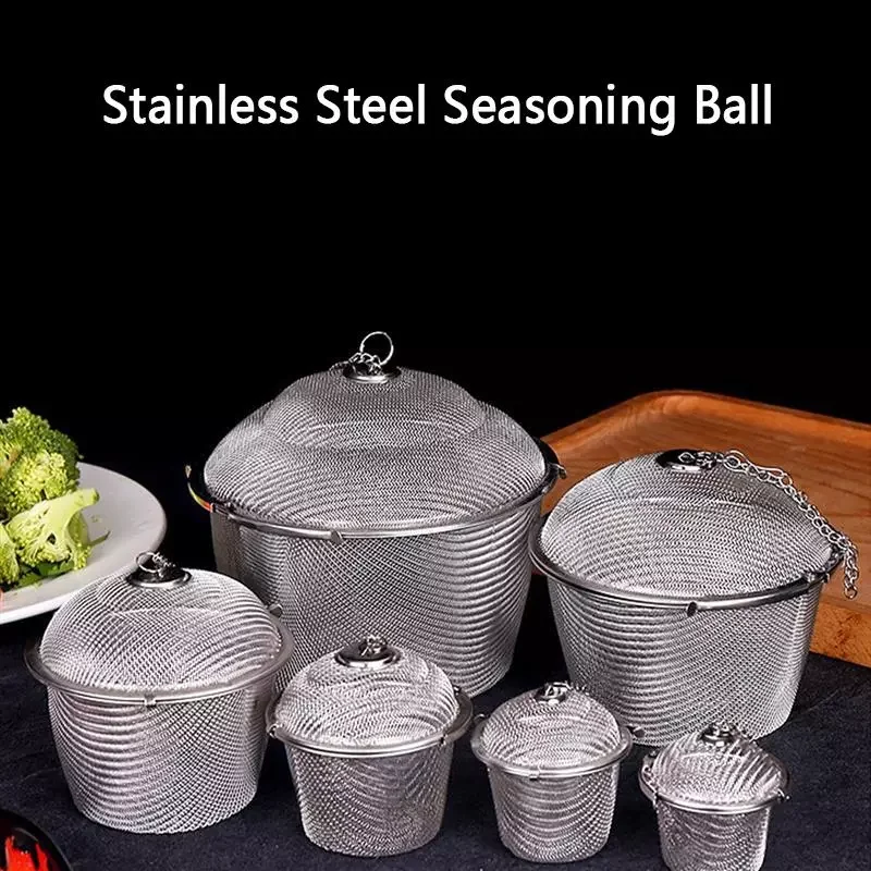 6 Sizes Durable Reusable Stainless Mesh Herbal Ball Tea Spice Strainer Teakettle Locking Tea Filter Infuser Spice Kitchen Tools
6 Sizes Durable Reusable Stainless Mesh Herbal Ball Tea Spice Strainer Teakettle Locking Tea Filter Infuser Spice Kitchen Tools