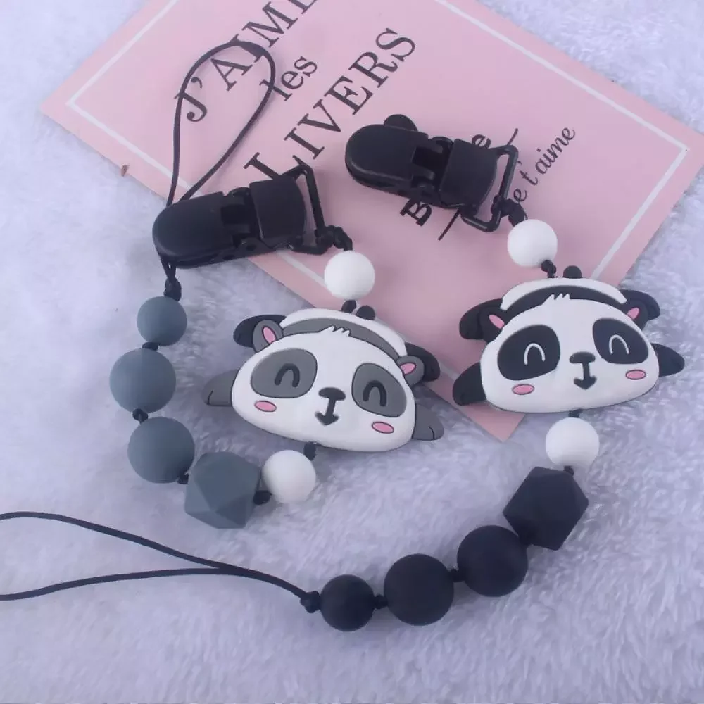 Handmade Safe Silicone Bear Beads Pacifier Clip Animal Pacifier Chain for Infant Pacifier 2020 Baby Teething Soother Chew Toy
Handmade Safe Silicone Bear Beads Pacifier Clip Animal Pacifier Chain for Infant Pacifier 2020 Baby Teething Soother Chew Toy