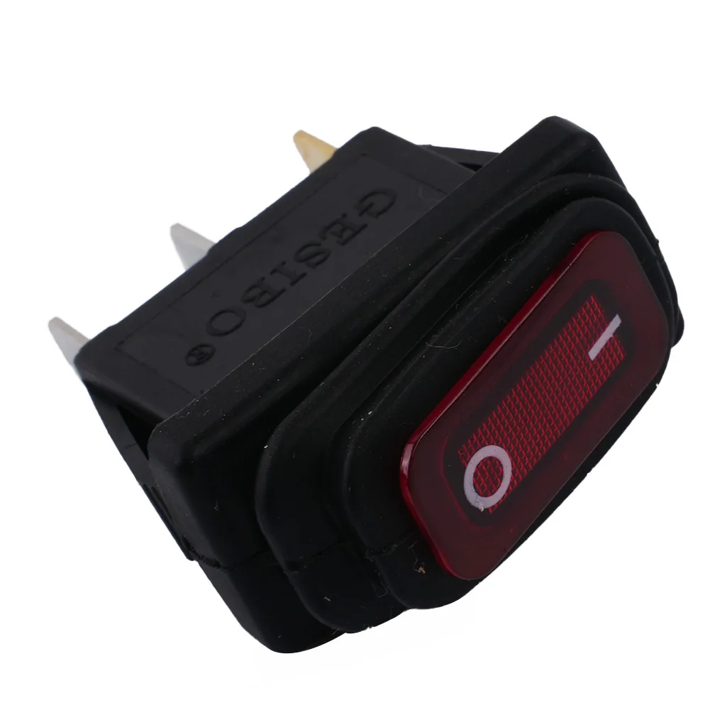 Rocker Button Switch Pratical Red Tool Trim 15A 250V/20A 125V AC 3Pin Accessory Decoration High Power KCD3 ON/OFF
Rocker Button Switch Pratical Red Tool Trim 15A 250V/20A 125V AC 3Pin Accessory Decoration High Power KCD3 ON/OFF