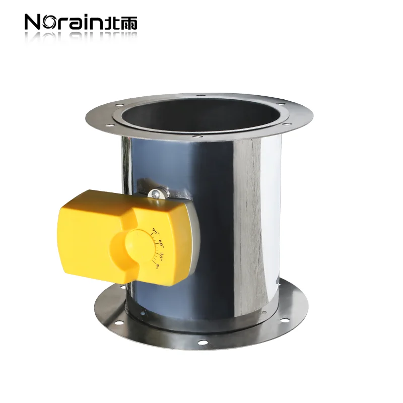 DN110mm stainless steel round with double flange three silicone seal electric air volume control valve
DN110mm stainless steel round with double flange three silicone seal electric air volume control valve