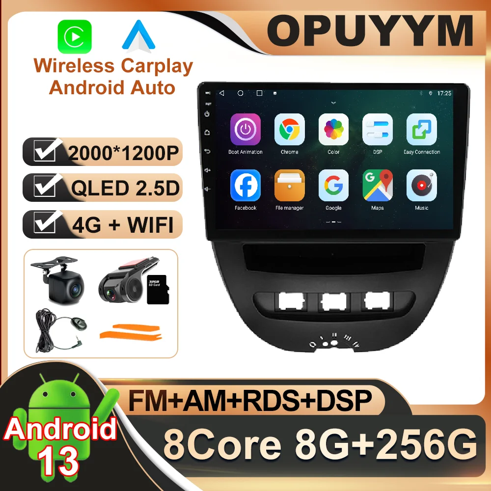 10.1 Inch Android 13 For Peugeot 107 Citroen C1 Toyota Aygo 2005 - 2014 Car Radio Navigation GPS DSP Stereo Multimedia 4G LTE BT
10.1 Inch Android 13 For Peugeot 107 Citroen C1 Toyota Aygo 2005 - 2014 Car Radio Navigation GPS DSP Stereo Multimedia 4G LTE BT