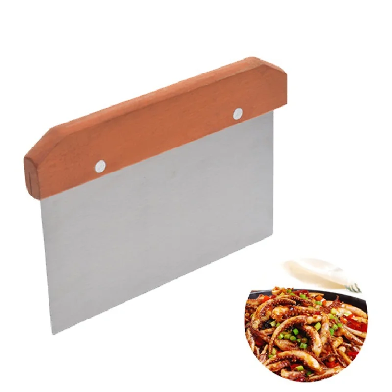 Stainless Steel Cutting Knife With Wooden Handle Household Dough Scraper Pastry Bread Separator Knife Baking Special Board Tools
Stainless Steel Cutting Knife With Wooden Handle Household Dough Scraper Pastry Bread Separator Knife Baking Special Board Tools