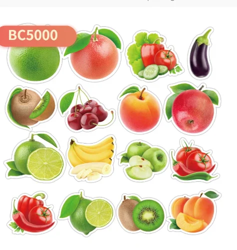 Наклейки BC5000 с изображением фруктов, яблок, ананас, клубника, арбуз, черники, манго, персиковые наклейки, 1 шт.
Наклейки BC5000 с изображением фруктов, яблок, ананас, клубника, арбуз, черники, манго, персиковые наклейки, 1 шт.