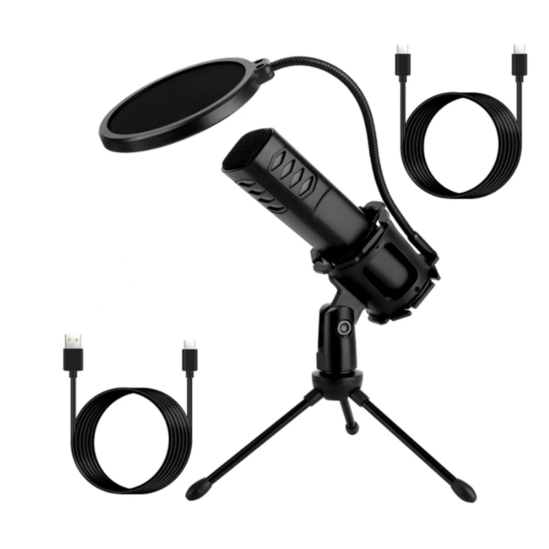 USB Microphone,PC Microphone With Tripod And Microphone Filter,Condenser Microphone For Gaming,Recording,Youtube,Etc
USB Microphone,PC Microphone With Tripod And Microphone Filter,Condenser Microphone For Gaming,Recording,Youtube,Etc