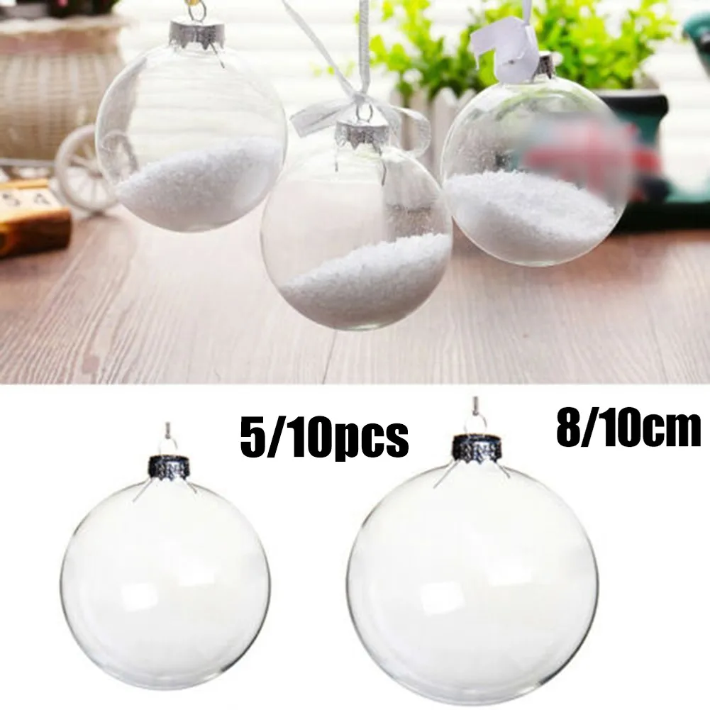 Christmas Transparent Ball Clear Plastic Balls Baubles Fillable Xmas Tree Hanging Ornaments Home Wedding Party Gift Box
Christmas Transparent Ball Clear Plastic Balls Baubles Fillable Xmas Tree Hanging Ornaments Home Wedding Party Gift Box