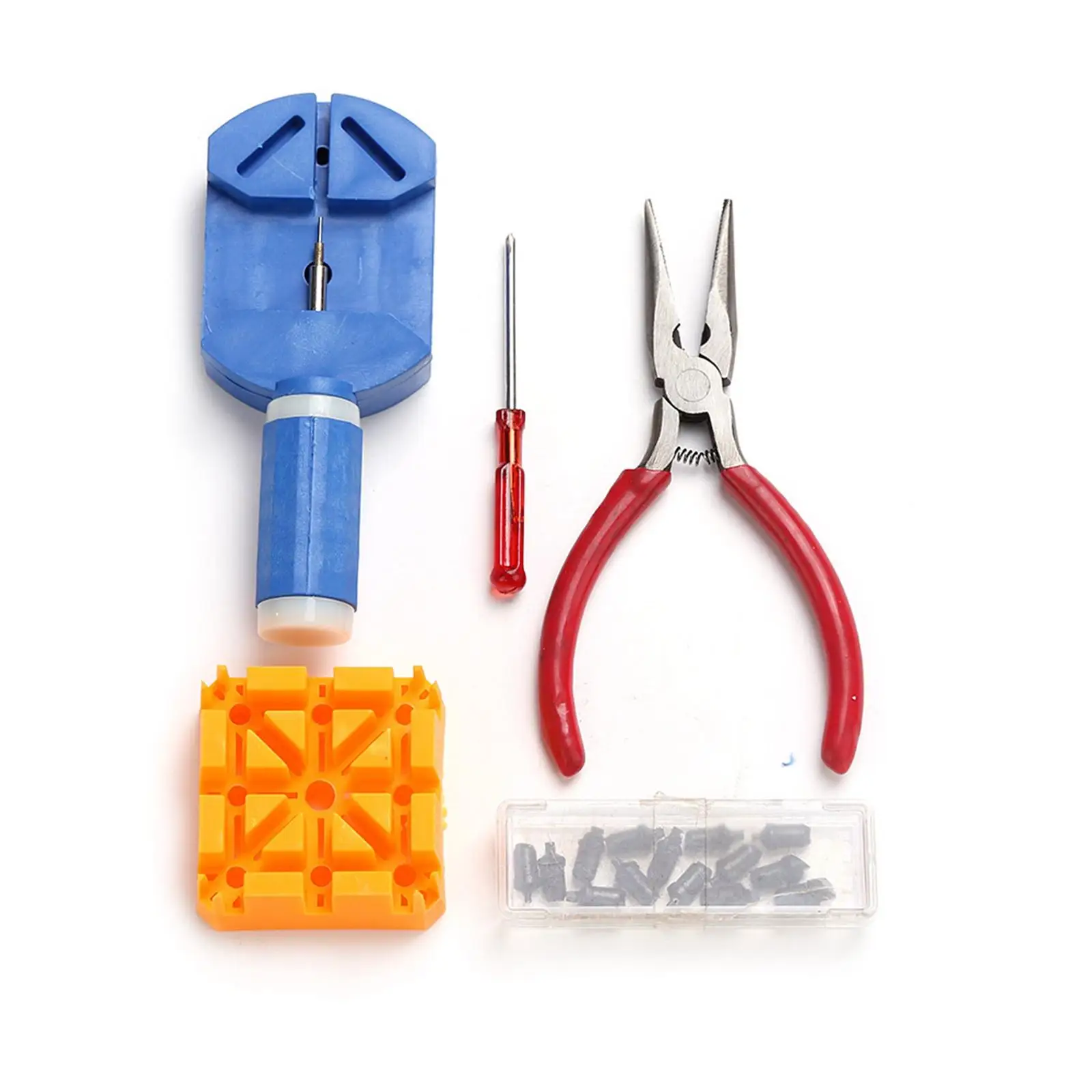 18pcs Watch Repair Tool Kit Link Remover Band Pin Back Opener Screwdriver Hammer
18pcs Watch Repair Tool Kit Link Remover Band Pin Back Opener Screwdriver Hammer