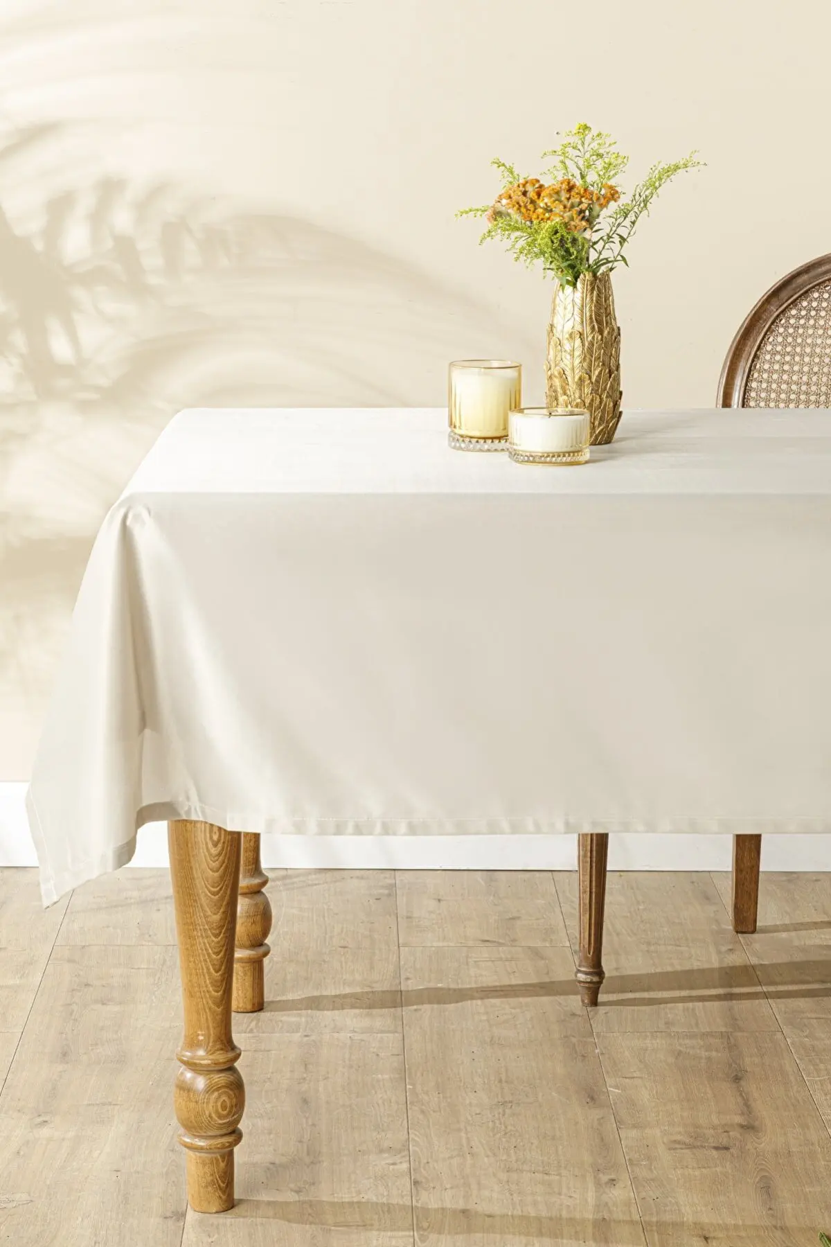 Скатерть из полиэстера, 180x270 см, бежевая, 10032099 
Скатерть из полиэстера, 180x270 см, бежевая, 10032099