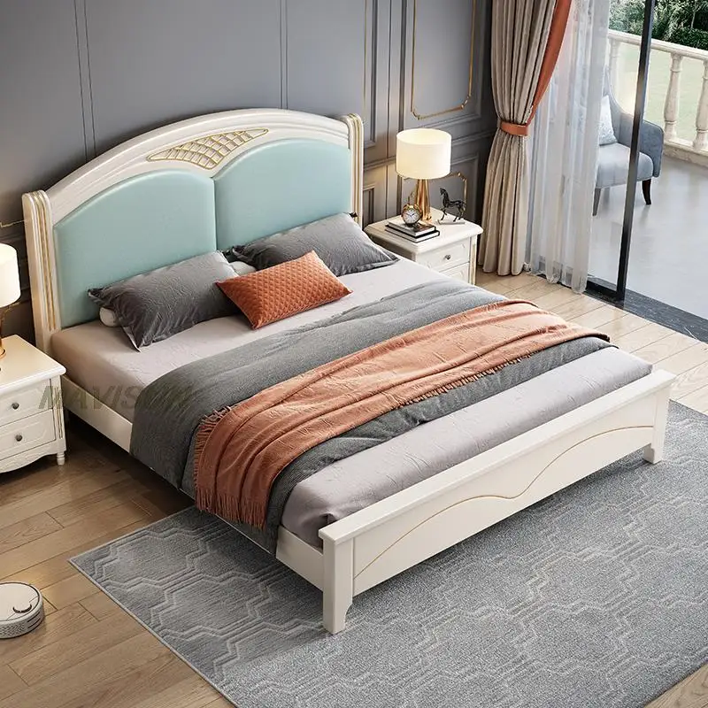Fabric European Style Light Luxury Solid Wood 1.8 Meters Single Double Bed Modern Minimalist Leather Art Soft Bed North American
Fabric European Style Light Luxury Solid Wood 1.8 Meters Single Double Bed Modern Minimalist Leather Art Soft Bed North American
