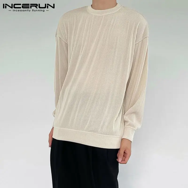 Мужская Стильная однотонная плиссированная футболка, однотонная Удобная футболка с длинным рукавом, универсальная простая футболка
Мужская Стильная однотонная плиссированная футболка, однотонная Удобная футболка с длинным рукавом, универсальная простая футболка