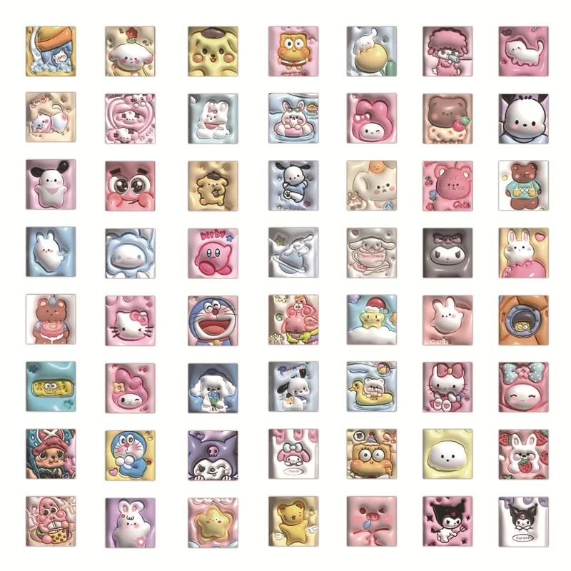 60PCS Sanrio Hello Kitty Kuromi Cinnamoroll Stickers Visual Effect 3D Expansion Sticker Cute Hand Account Decorative Reward Gift
60PCS Sanrio Hello Kitty Kuromi Cinnamoroll Stickers Visual Effect 3D Expansion Sticker Cute Hand Account Decorative Reward Gift