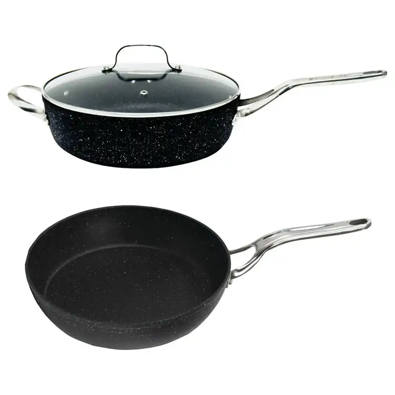2023 New 11", 4.7-Quart Deep Sauté Pan with Glass Lid and Stainless Steel Handles & Fry Pan with Stainless Steel Handle 8" Non
2023 New 11", 4.7-Quart Deep Sauté Pan with Glass Lid and Stainless Steel Handles & Fry Pan with Stainless Steel Handle 8" Non