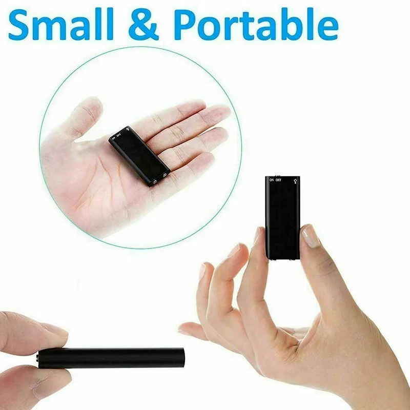 

SRTTOU 96 Hours Recording Voice Activated Recorder 8GB-32GB Mini Audio Recorder Voice Listening Device Portable Voice Recorders