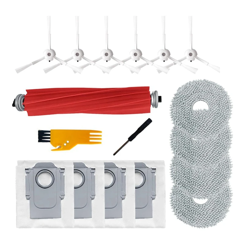 17PCS Accessories Kit For Roborock Q Revo /Roborock P10 A7400RR Robot Vacuum Cleaner Main Side Brushes Dust Bags Mop Pad
17PCS Accessories Kit For Roborock Q Revo /Roborock P10 A7400RR Robot Vacuum Cleaner Main Side Brushes Dust Bags Mop Pad