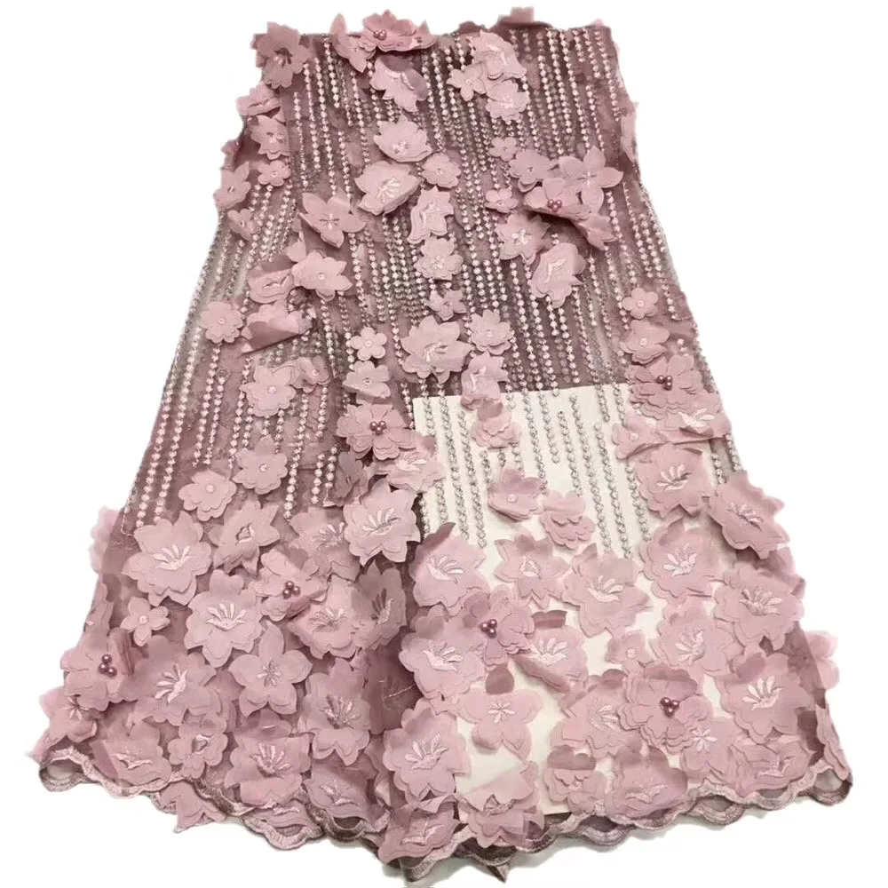 New designs High Quality 2021 African 3D Flowers Lace Fabric Nigeria French Lace Fabric with beads For Wedding Dress JL103
New designs High Quality 2021 African 3D Flowers Lace Fabric Nigeria French Lace Fabric with beads For Wedding Dress JL103