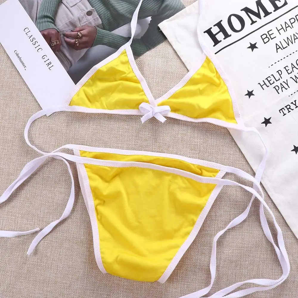 Beach Sexy Cosplay Women Biquini Solid Color Female Bathing Suit Bikini Sets Swimsuit Swimwear
Beach Sexy Cosplay Women Biquini Solid Color Female Bathing Suit Bikini Sets Swimsuit Swimwear
