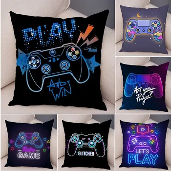 40/45/50/60cm Gamers Home Gaming Hotel Decorative Pillowcase Video Game Party Cushion Cover Color Keyboard Pillowcase