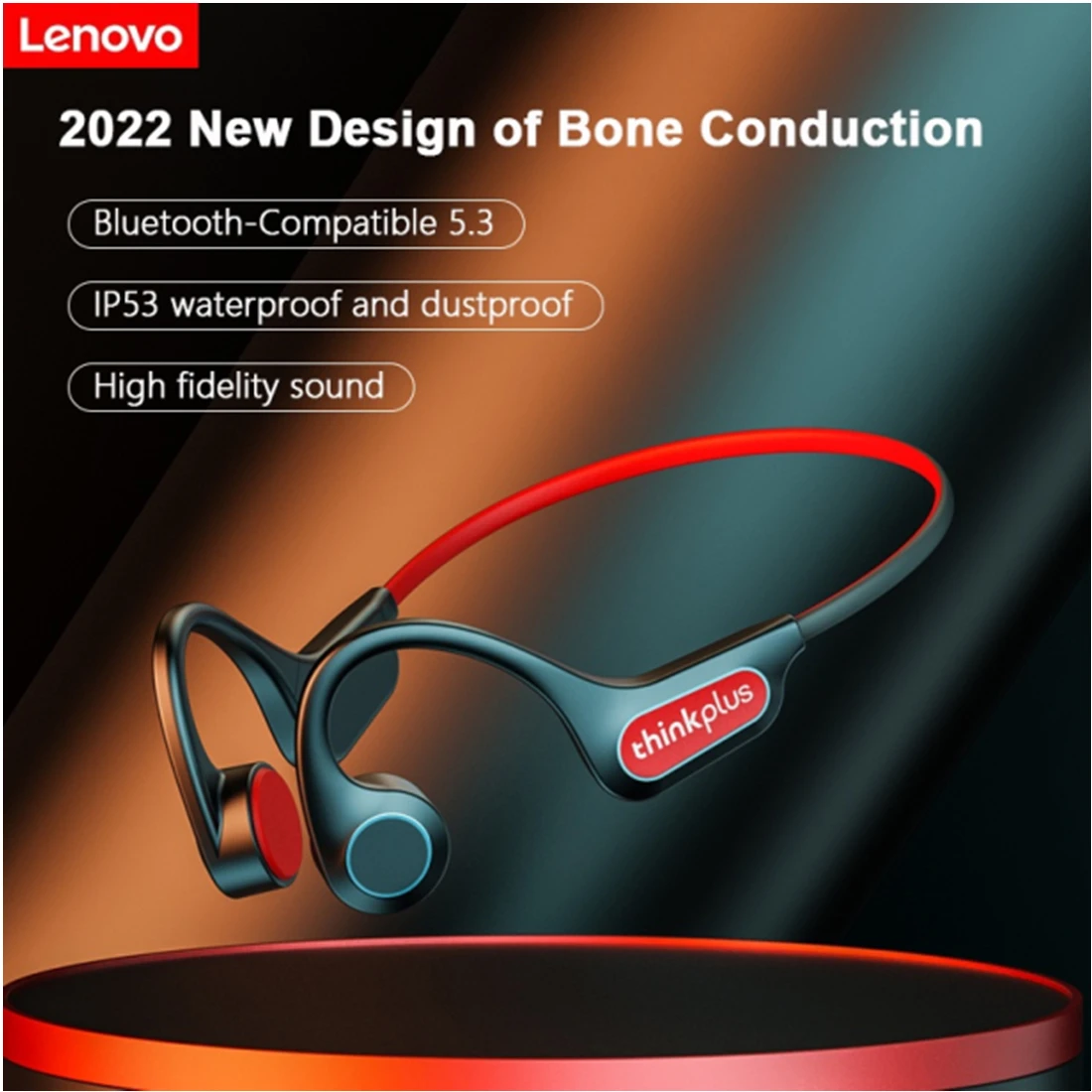 Original Lenovo X3 Pro Bone Conduction Bluetooth Earphone Wireless Headphones Not In-ear Waterproof Headset With Mic For Sports
Original Lenovo X3 Pro Bone Conduction Bluetooth Earphone Wireless Headphones Not In-ear Waterproof Headset With Mic For Sports