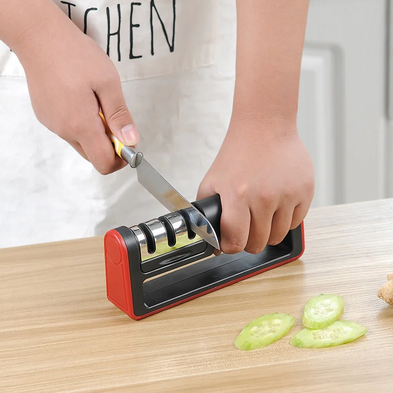Three-stage Multi-Functional Sharpening Stick Tungsten Steel Ceramic Knife Professional Knife Sharpener Stone
Three-stage Multi-Functional Sharpening Stick Tungsten Steel Ceramic Knife Professional Knife Sharpener Stone