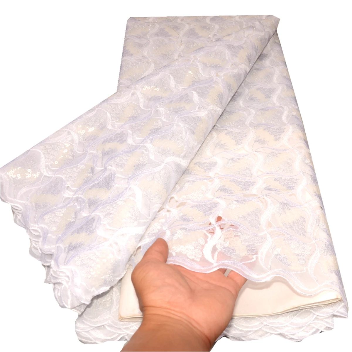 5 yards High quality African sequins lace fabric 2022 for wedding Nigerian occasional sewing wear for Wholesale & retail 949403 
5 yards High quality African sequins lace fabric 2022 for wedding Nigerian occasional sewing wear for Wholesale & retail 949403