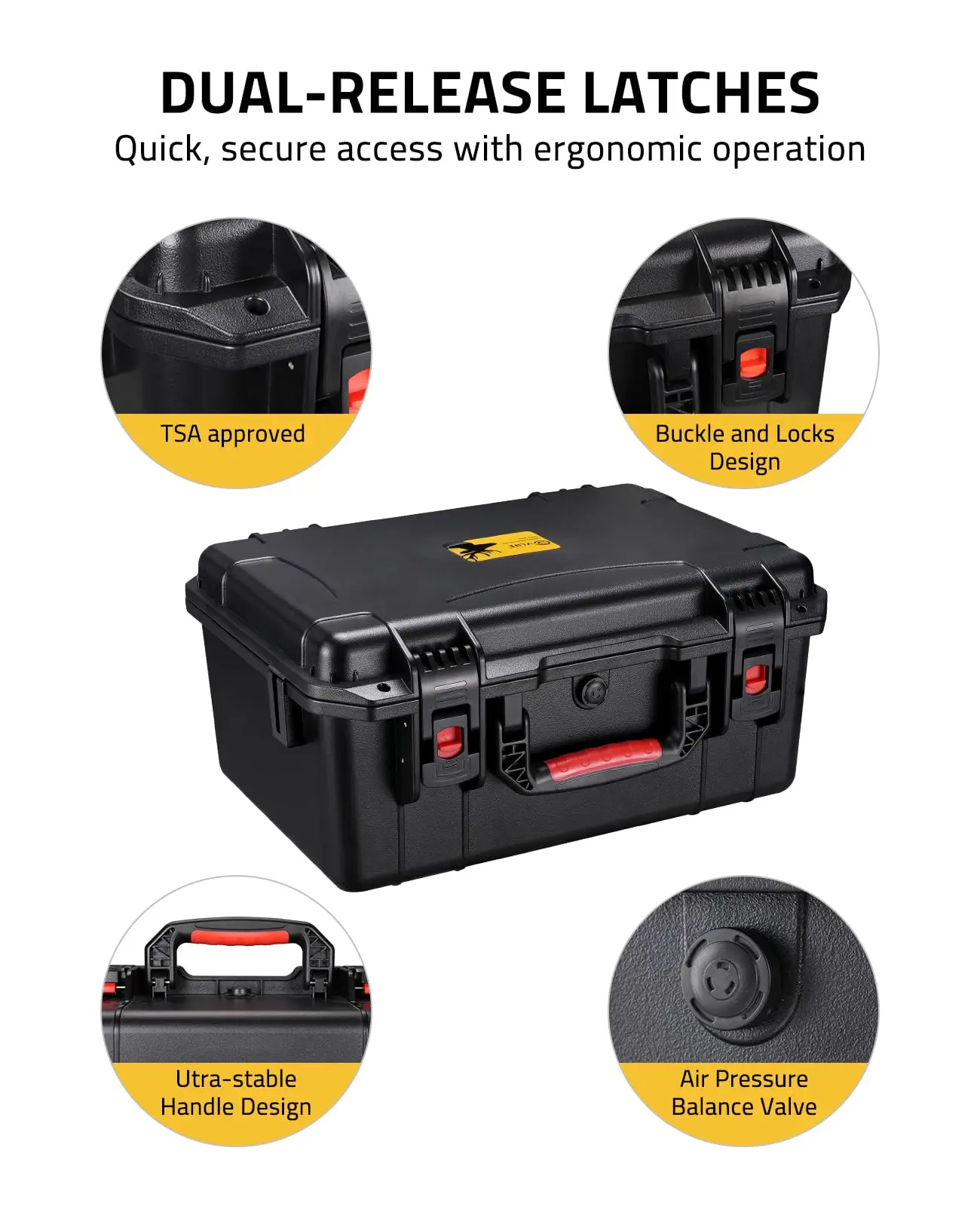 CVLIFE Жесткий чехол для 5 пистолетов
CVLIFE Жесткий чехол для 5 пистолетов