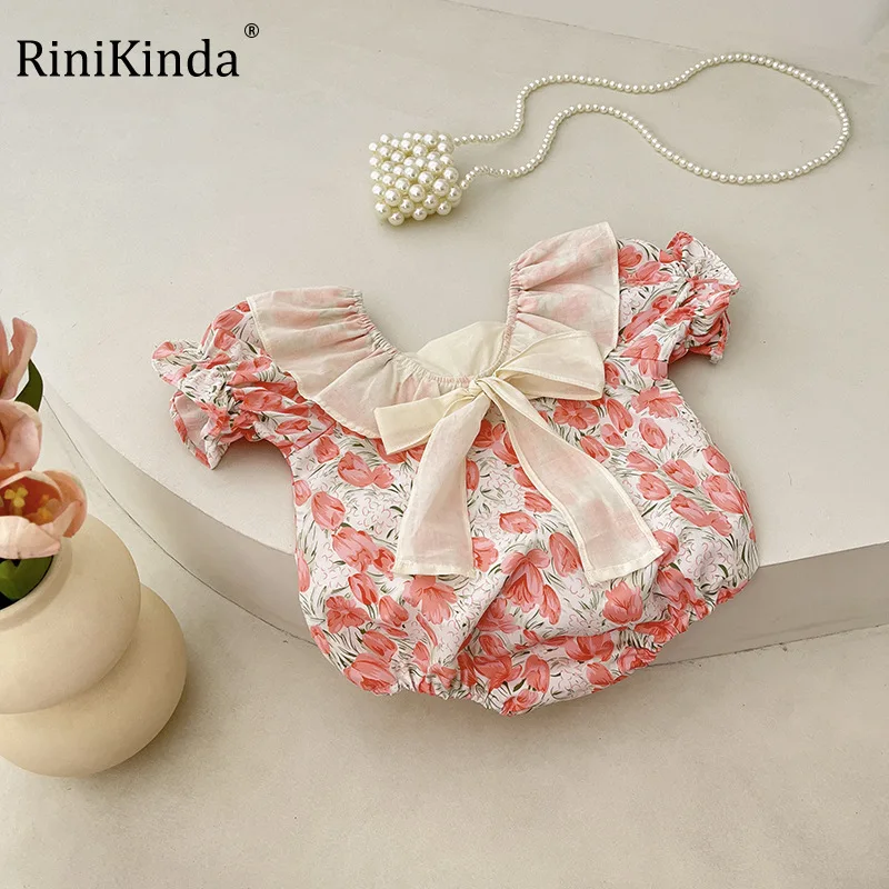 RiniKinda Baby Girl Clothes Summer Floral Ruffle Bowknot Baby Girl Romper Playsuit Newborn Baby Girl One-pieces Jumpsuits
RiniKinda Baby Girl Clothes Summer Floral Ruffle Bowknot Baby Girl Romper Playsuit Newborn Baby Girl One-pieces Jumpsuits