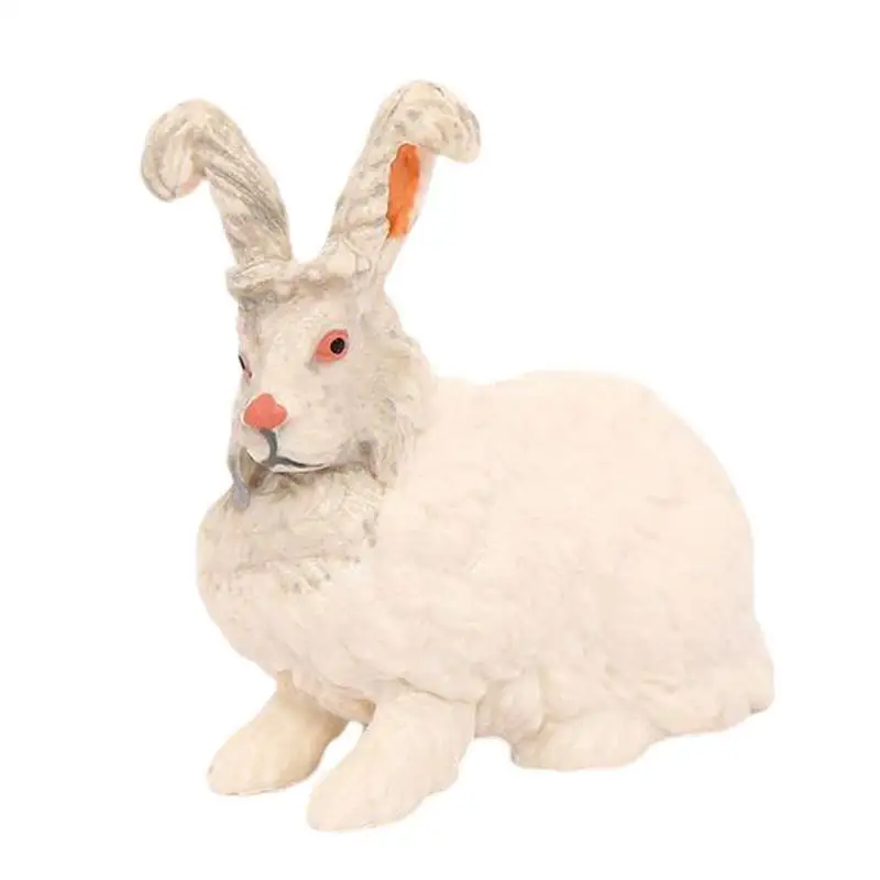 

Bunny Figurine Rabbit Figurines Creative Static Ornaments Farm Animals Toy Christmas Cake Toppers Party Favor For Kids Toddlers