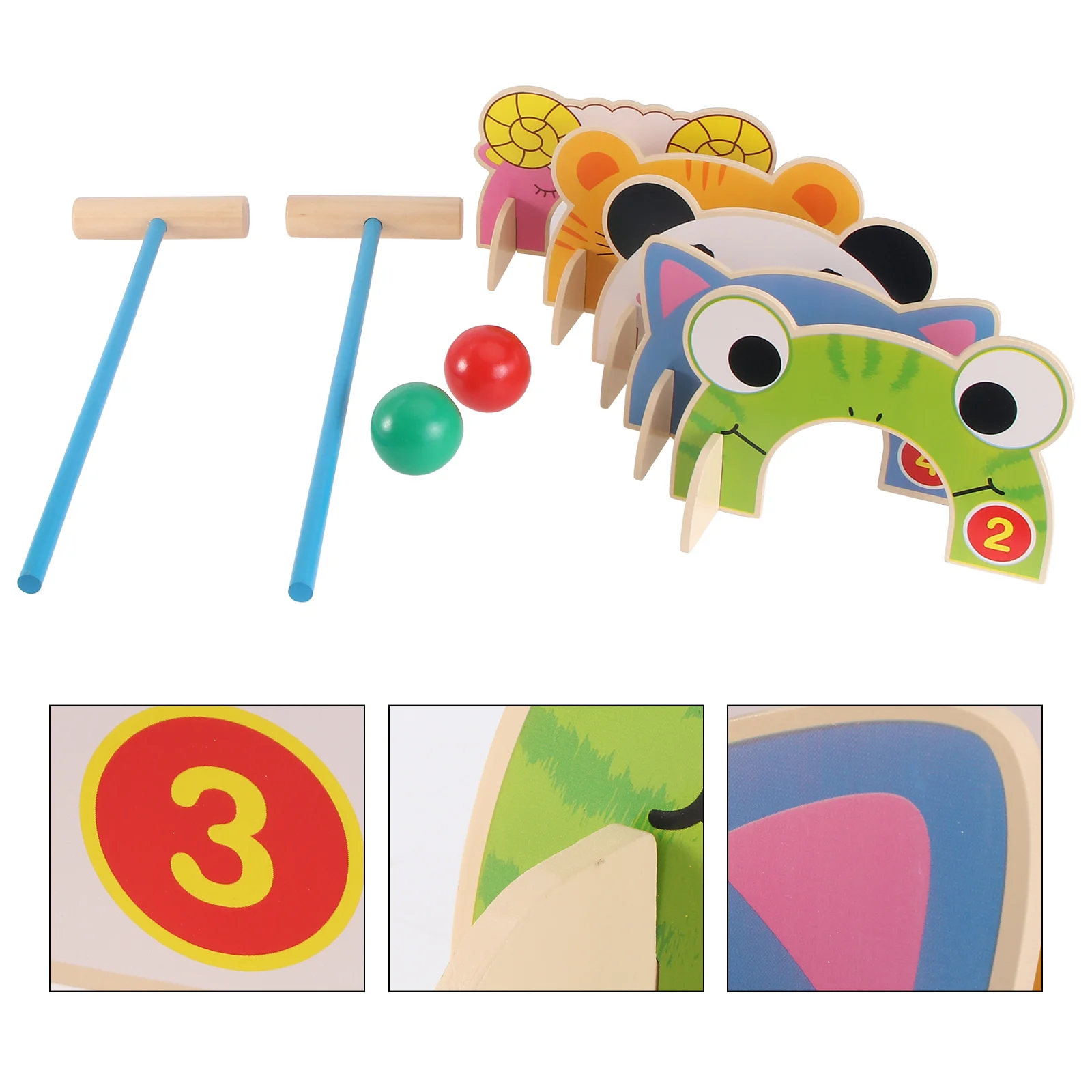Croquet Kids Cognitive Toys Outdoor Toddler Playsets Wooden Mallets Children Gift Nursery Supplies Travel
Croquet Kids Cognitive Toys Outdoor Toddler Playsets Wooden Mallets Children Gift Nursery Supplies Travel