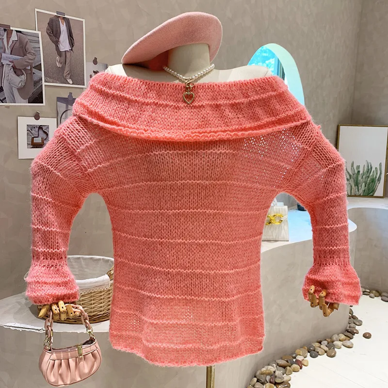 New Women's Clothing 2022 Autumn Gentle Lazy knit shirt Girl Bat long Sleeves Design Off Shoulder pullover Sweater
New Women's Clothing 2022 Autumn Gentle Lazy knit shirt Girl Bat long Sleeves Design Off Shoulder pullover Sweater