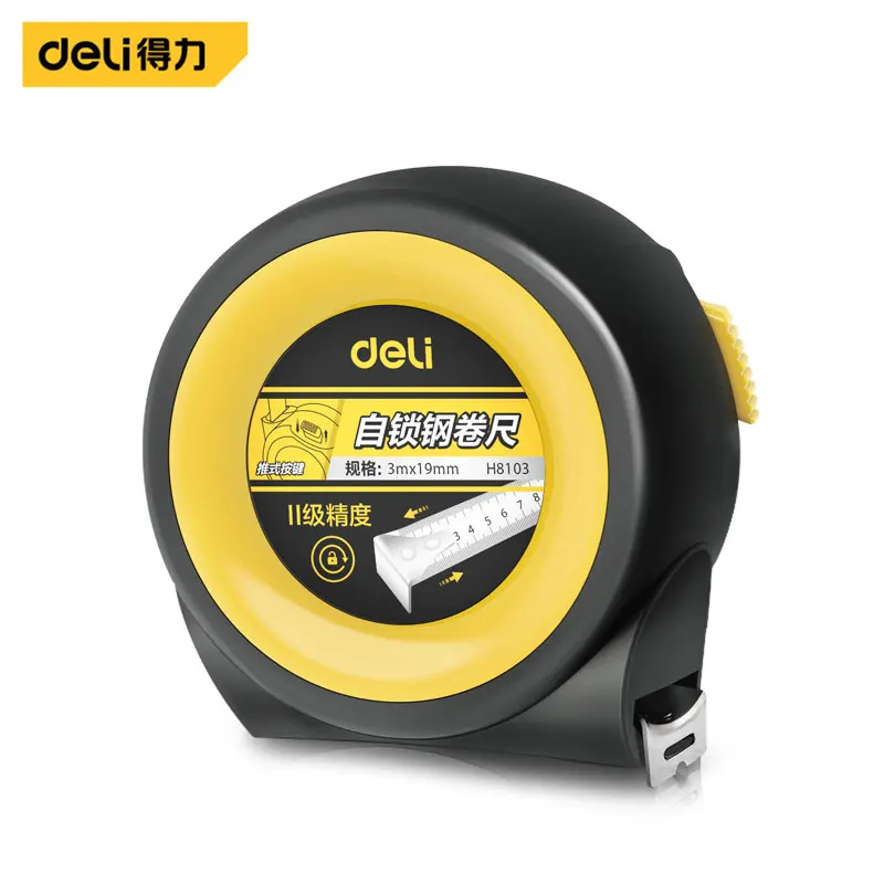 Deli Self-locking Steel Tape Measures High Quality Retractable Digital Tape Measure Multifunction Woodworking Measuring Tools
Deli Self-locking Steel Tape Measures High Quality Retractable Digital Tape Measure Multifunction Woodworking Measuring Tools