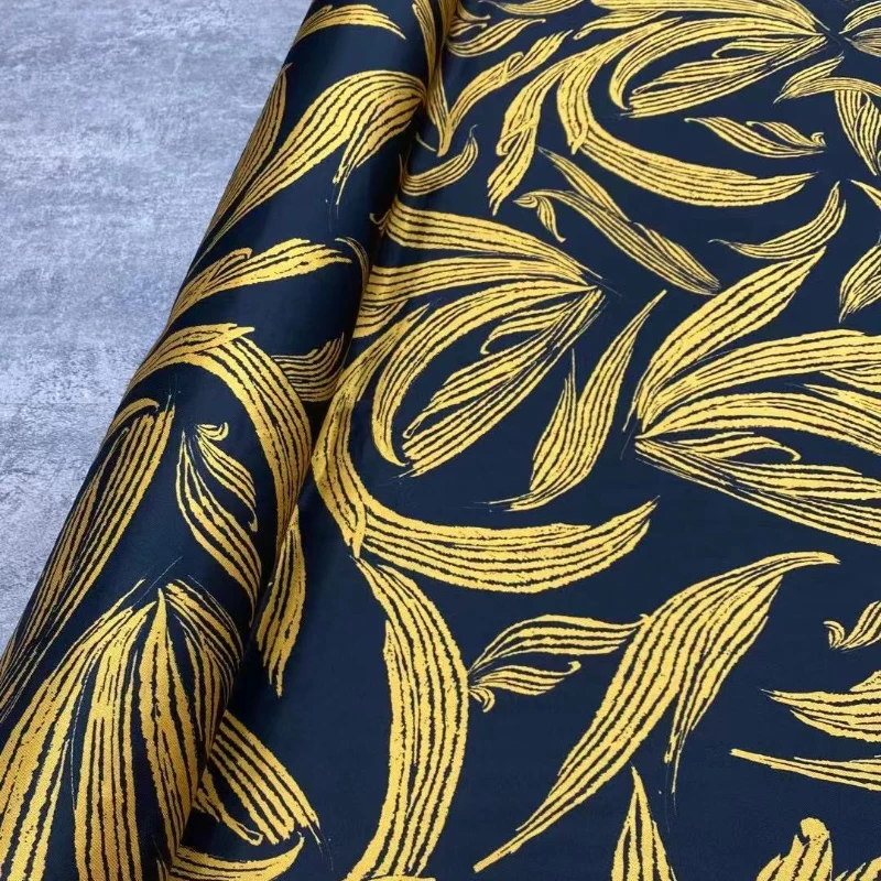 New Silk Stretch Twill Fabric for Sew Black Clothing Dress Material Mulberry Silk Golden Ear Leaf Shirt Cloth Wholesale Autumn
New Silk Stretch Twill Fabric for Sew Black Clothing Dress Material Mulberry Silk Golden Ear Leaf Shirt Cloth Wholesale Autumn
