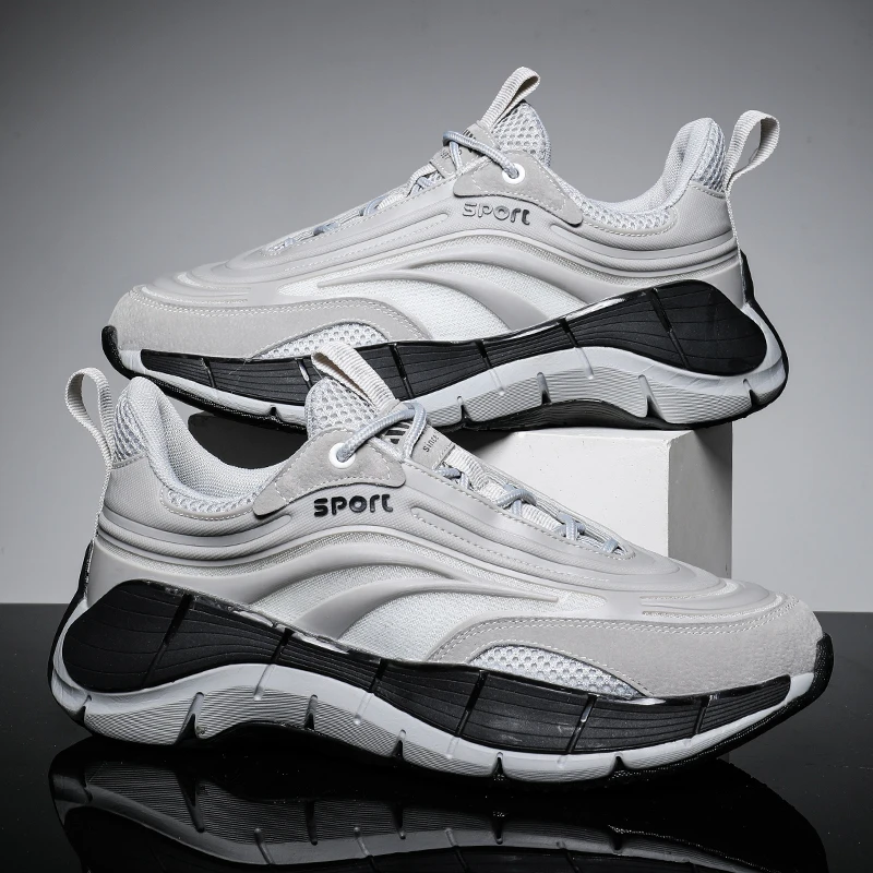 Spring Shoes Men Running Shoes For Men Mesh Breathable Walking Sports Shoes Hot Sales Tick Sole Casual Sneakers Big SIze 39-46
Spring Shoes Men Running Shoes For Men Mesh Breathable Walking Sports Shoes Hot Sales Tick Sole Casual Sneakers Big SIze 39-46